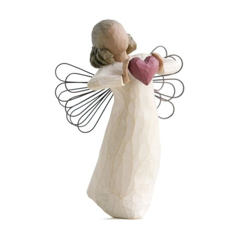Statuette with love, avec amour, cadeau amour, amitié, tendresse, steiner waldorf de Willow Tree