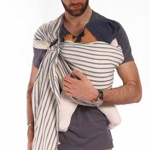 Néo Sling Malo, écharpe de portage sans noeud, porte bebe hamac physiologique ne tissu de neobulle France à strasbourg